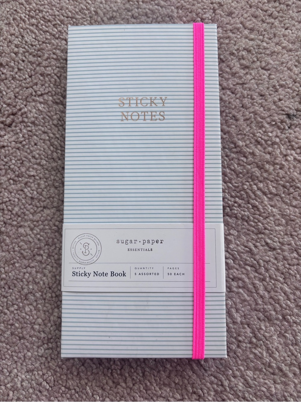 sugar paper Sticky Note Book